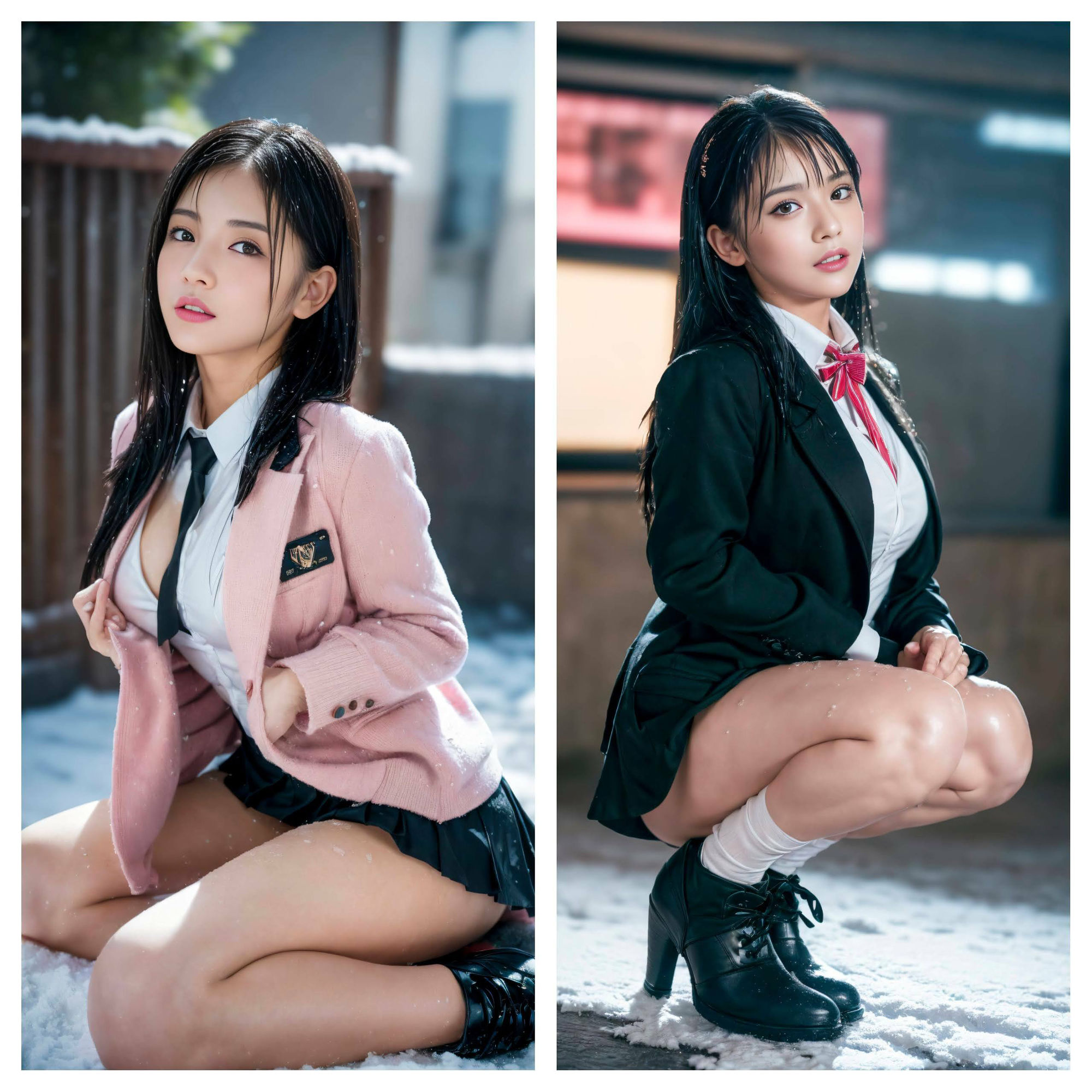 【雪の中で脱いじゃった】変態女子校生の日常 Vol.01