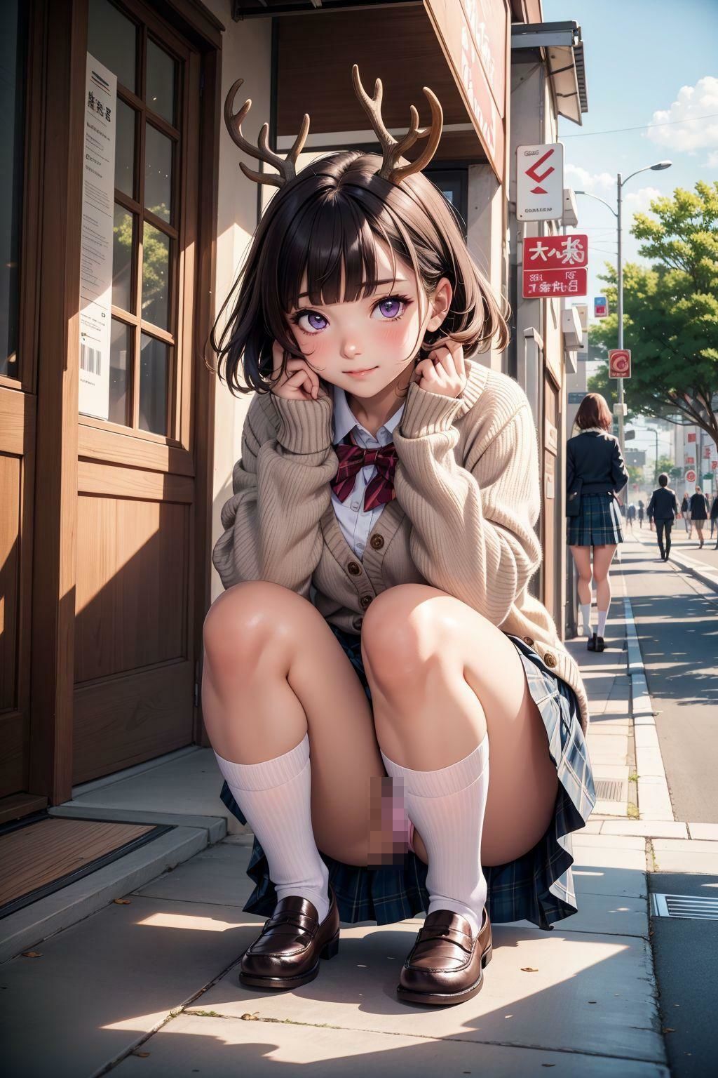 制服美少女のおしっこライフ