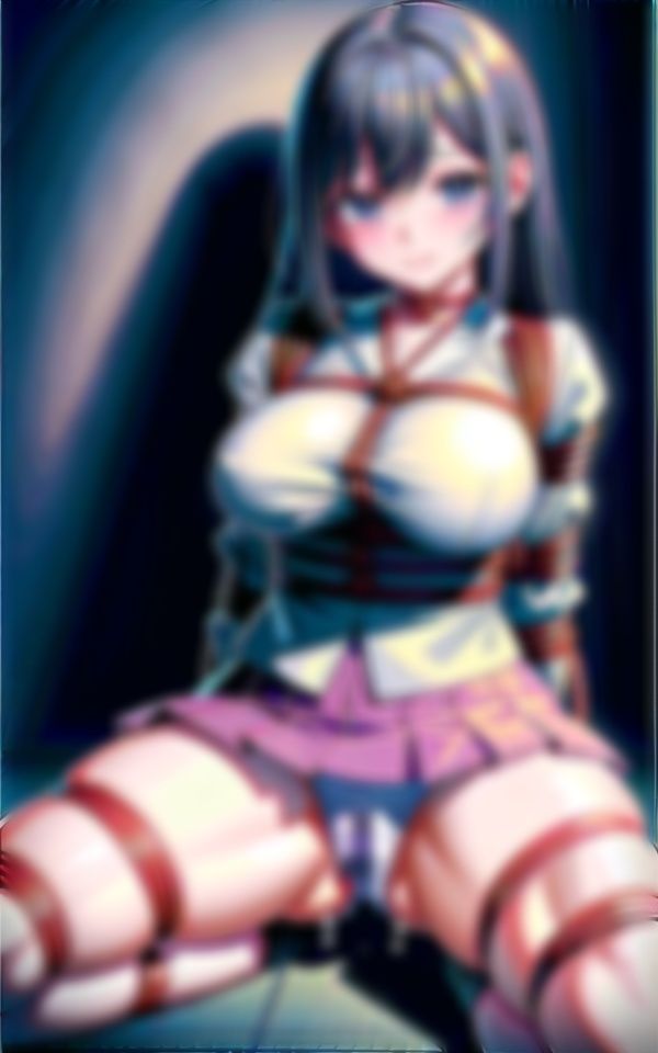 制服巨乳x鬼の縄締めでアソコはぐっしょり...おまん？？に