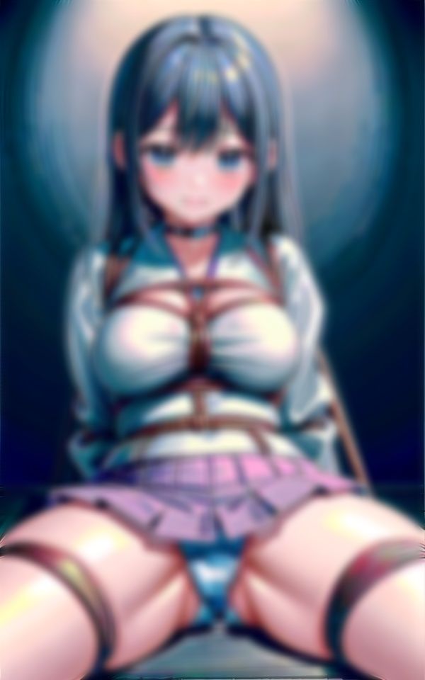 制服巨乳x鬼の縄締めでアソコはぐっしょり...おまん？？に