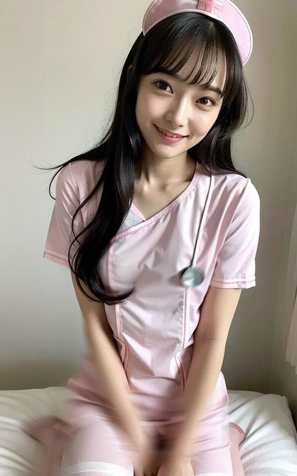 貧乳まな板ナース〜休憩室でおっぱい丸出し〜「いやらし〜い患者さん思いの新人看護婦さん！」