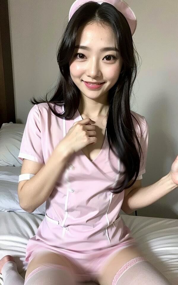 貧乳まな板ナース〜休憩室でおっぱい丸出し〜「いやらし〜い患者さん思いの新人看護婦さん！」