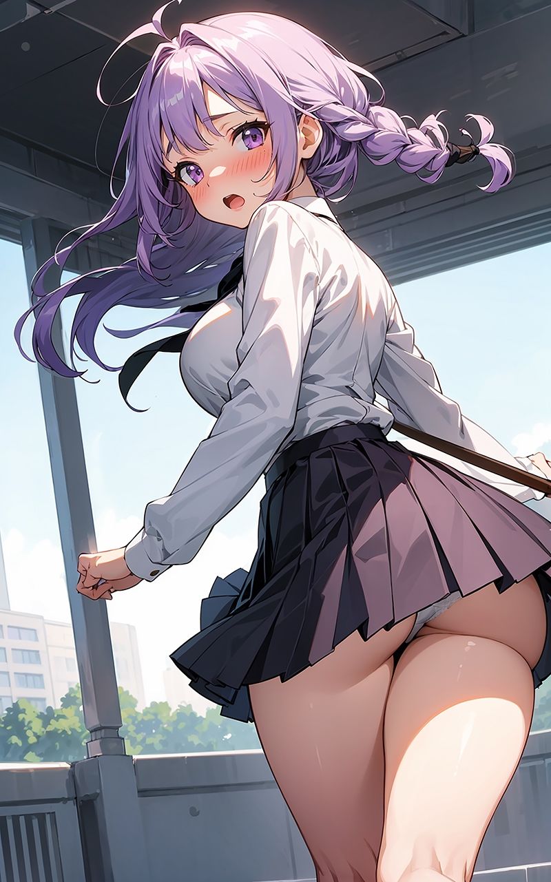 かわいい制服女子の後ろ姿2 AIイラスト集