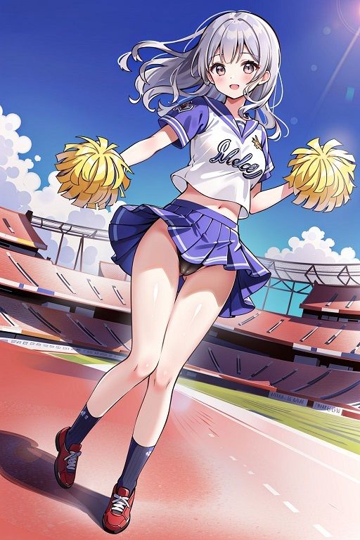 チアガールの風チラ