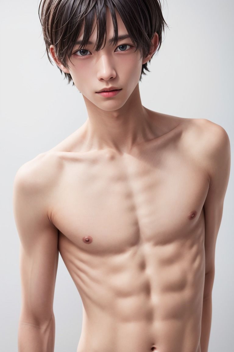 中性的な痩せ型男子カツオくん写真集