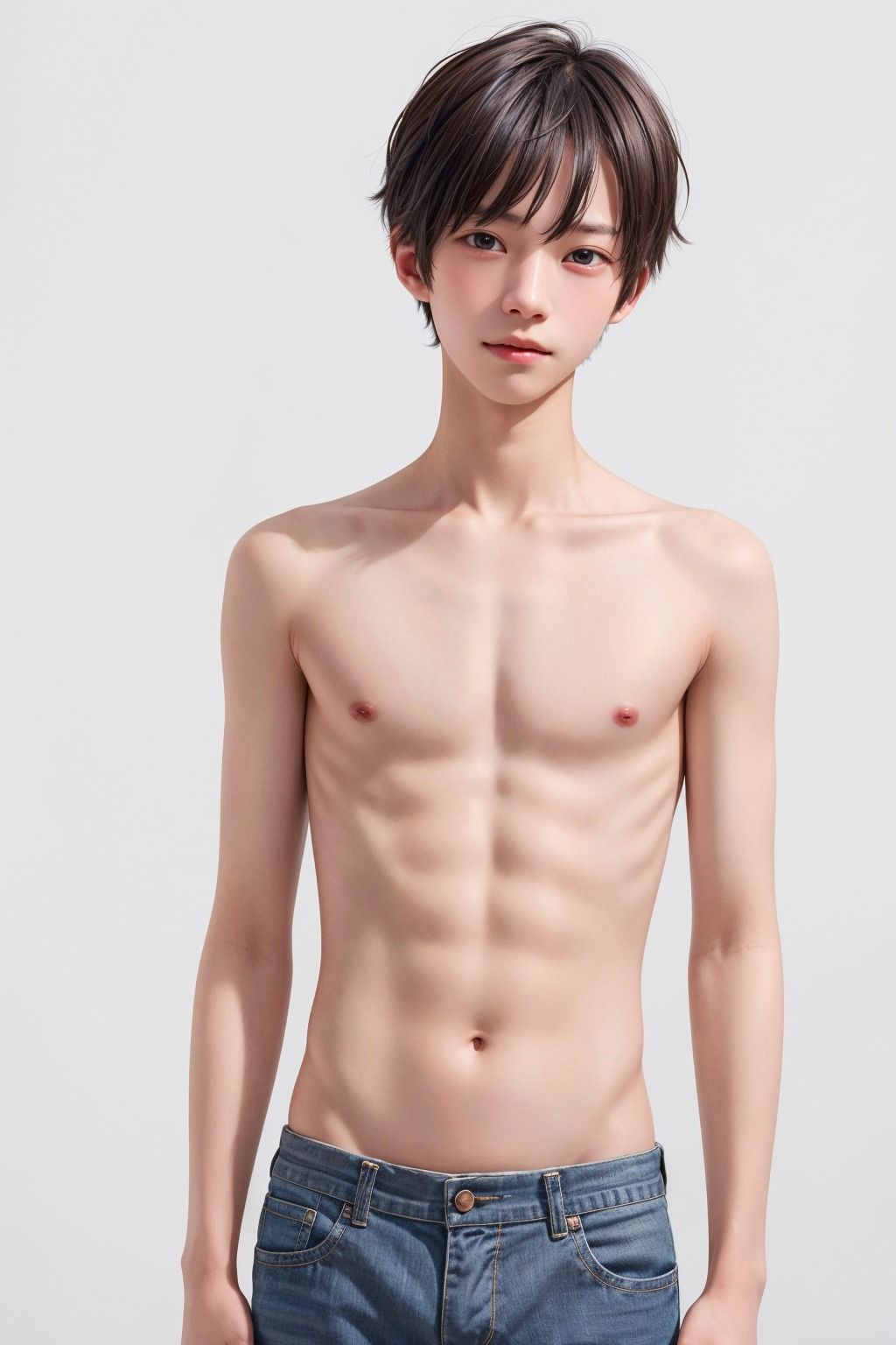 中性的な痩せ型男子カツオくん写真集