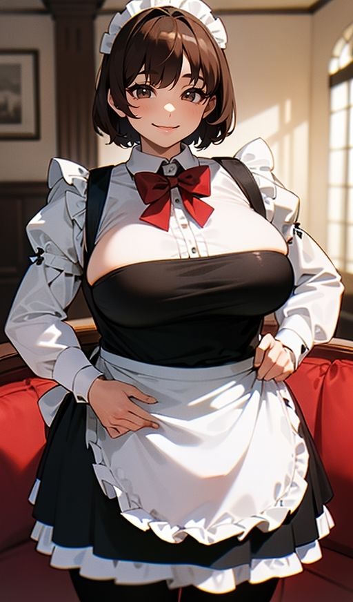 デカ乳むちメイドさんから目が離せなくて困ってます。