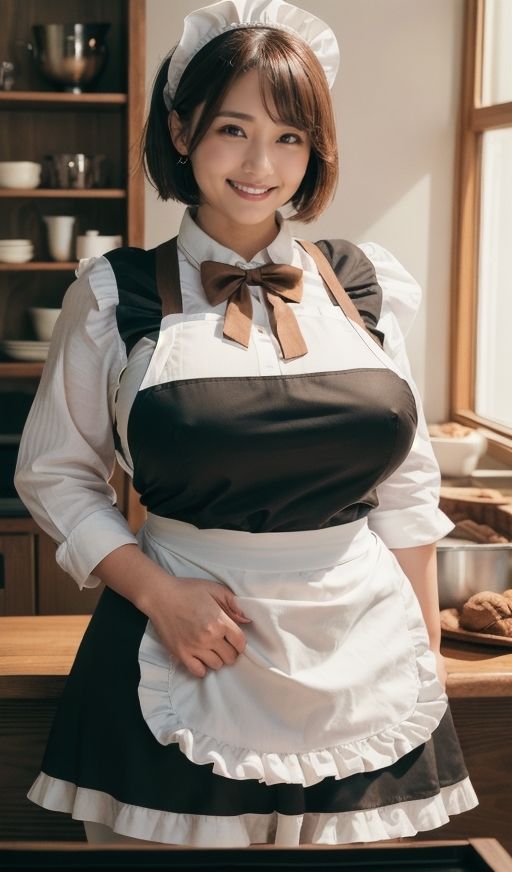 デカ乳むちメイドさんから目が離せなくて困ってます。
