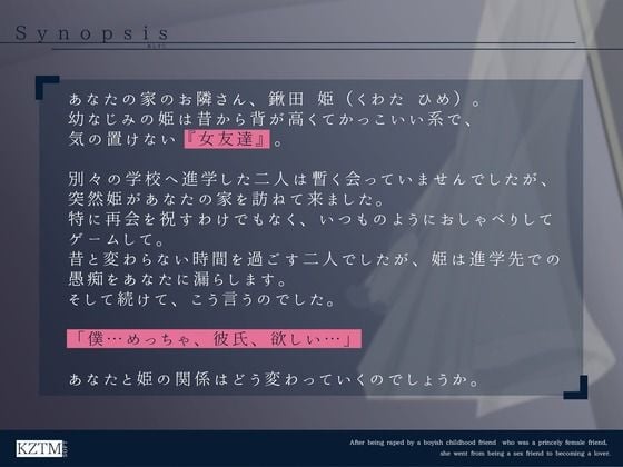 【男性優位or女性優位分岐あり】王子様系女友達的ボーイッシュ幼なじみに逆レ●プされた後、セフレから恋人になるまで。