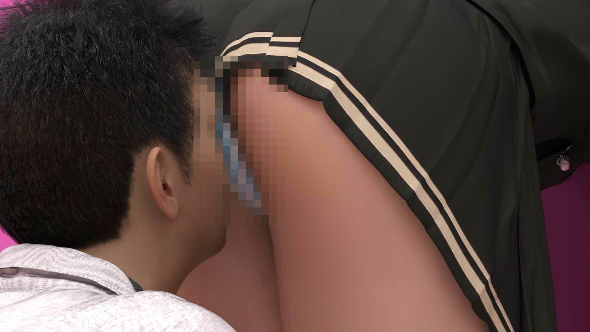 【▲100●100】幼なじみの男子生徒に学校のロッカールームでお尻の匂いを嗅がれているところ（とスカートの中）を何者かに盗撮される（PV04:水色シマシマストリライプパンティ）