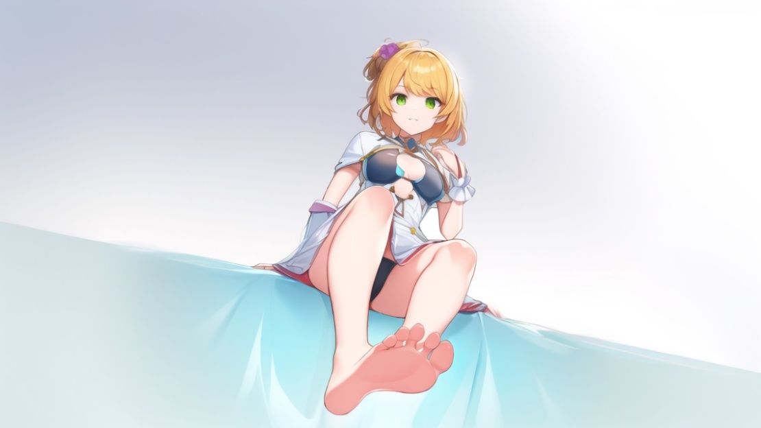 女の子に踏み落とされるミニゲーム