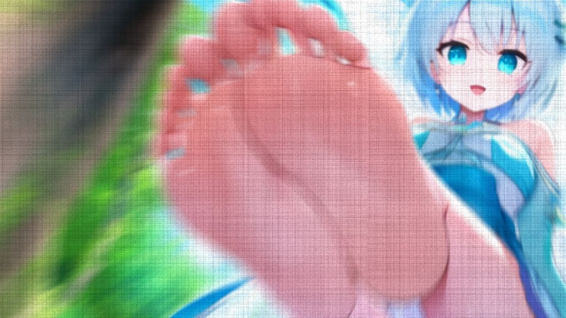 女の子に踏み落とされるミニゲーム