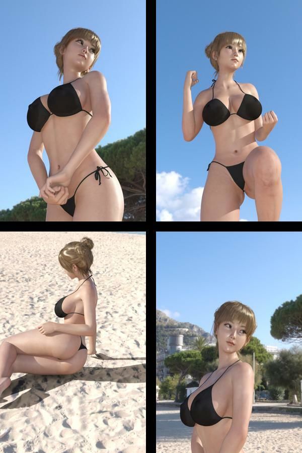 【＋All】『理想の彼女を3DCGで作ります』から生まれたバーチャルアイドル「一ノ瀬廻里（いちのせめぐり）」のグラドル撮影風写真集:Gradol_82