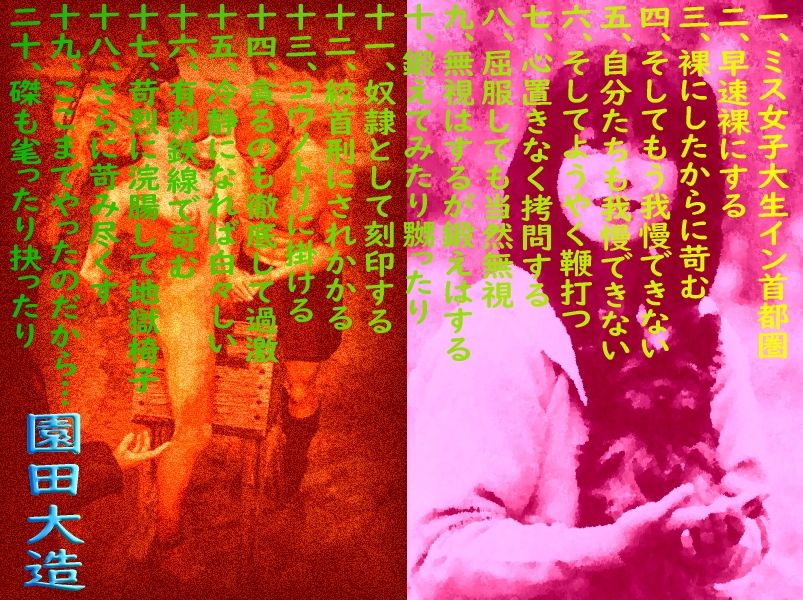 某ミスコンでグランプリを獲った●●時代の同級生を監禁し苛み辱めて残忍に嬲り殺す件