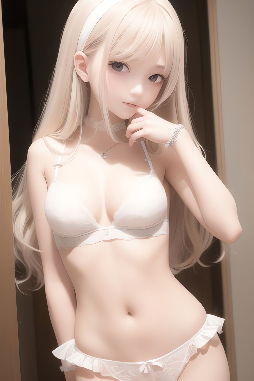 純白の美少女AIイラスト集リアル3