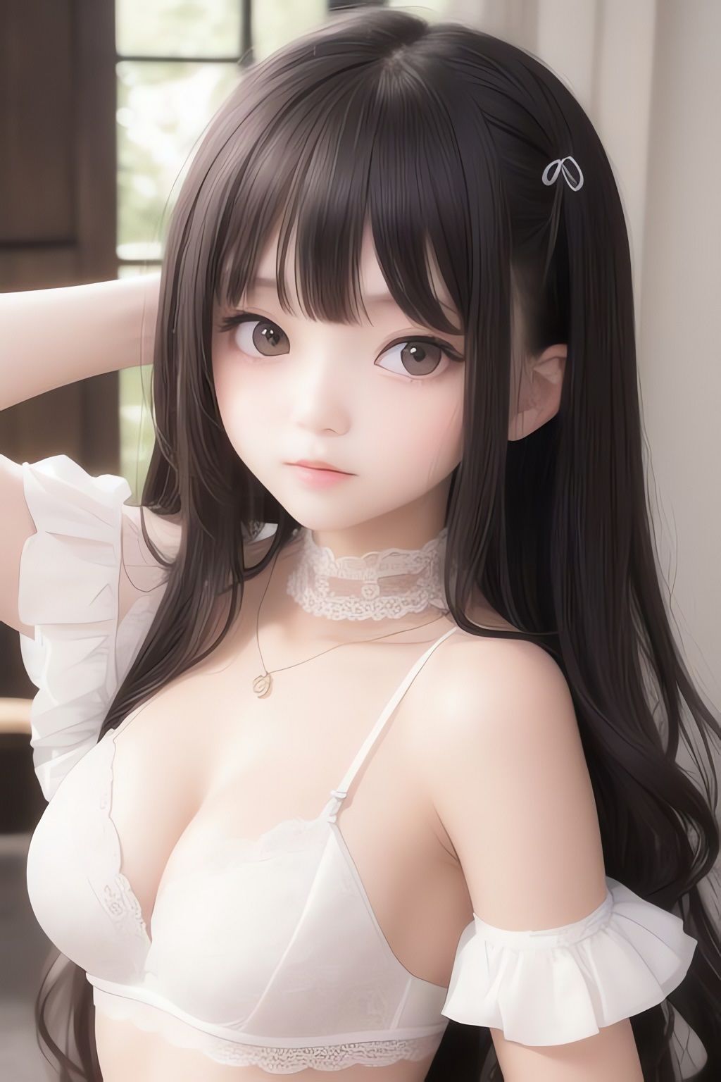 純白の美少女AIイラスト集リアル4