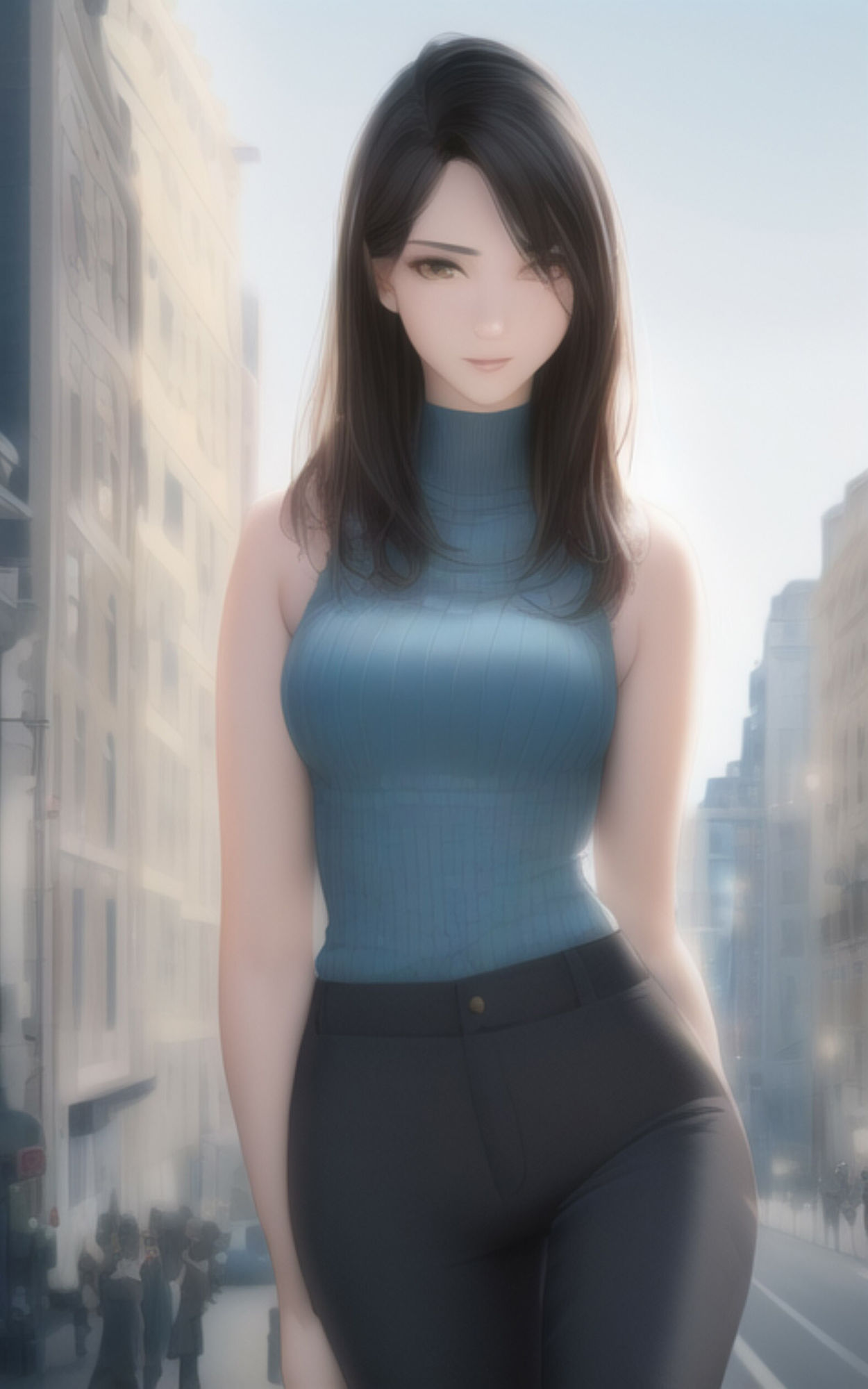 AI Fetich Album ＃1 ノースリーブニット×巨乳