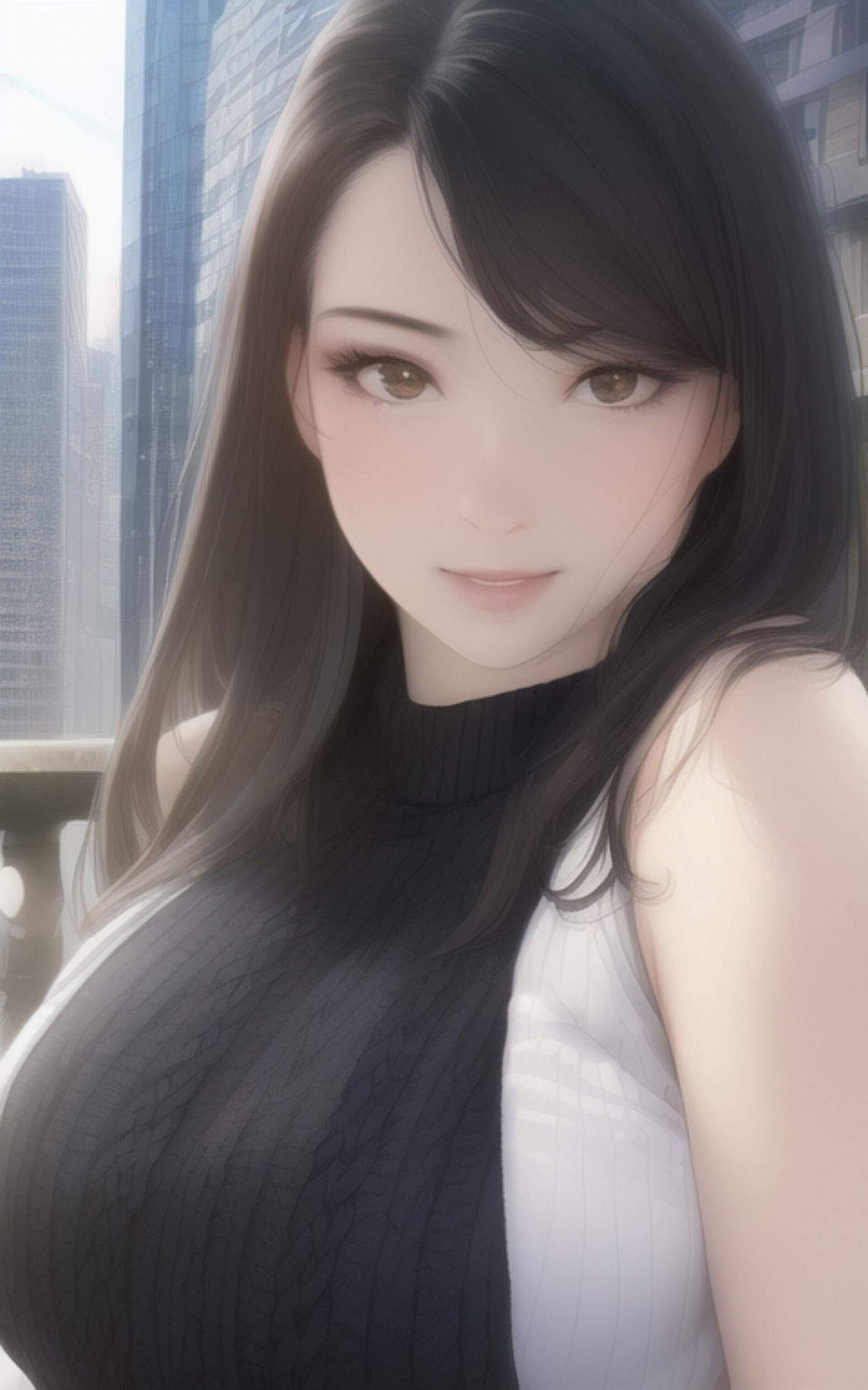 AI Fetich Album ＃1 ノースリーブニット×巨乳