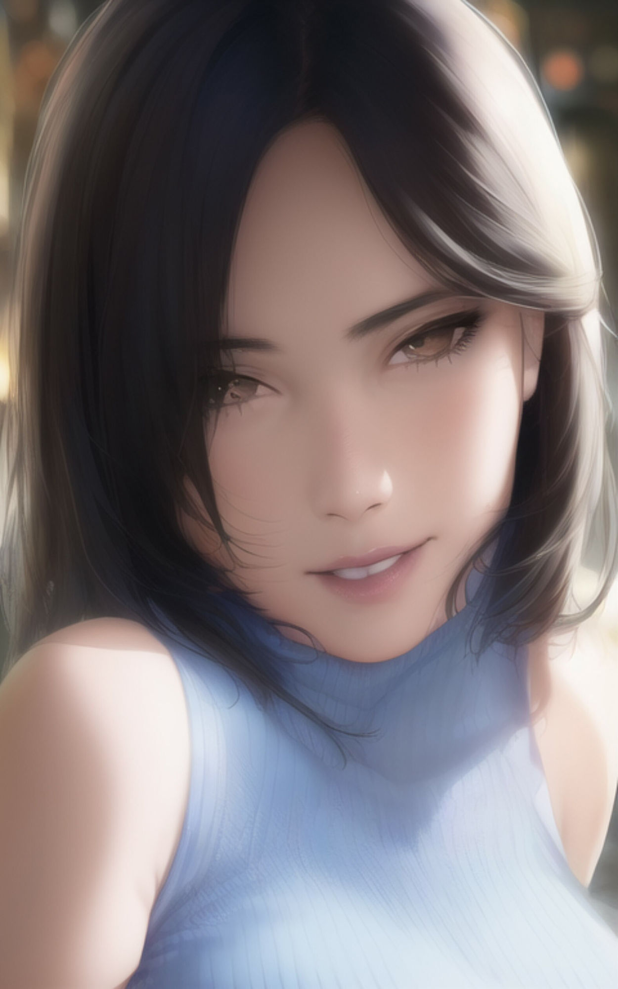 AI Fetich Album ＃1 ノースリーブニット×巨乳