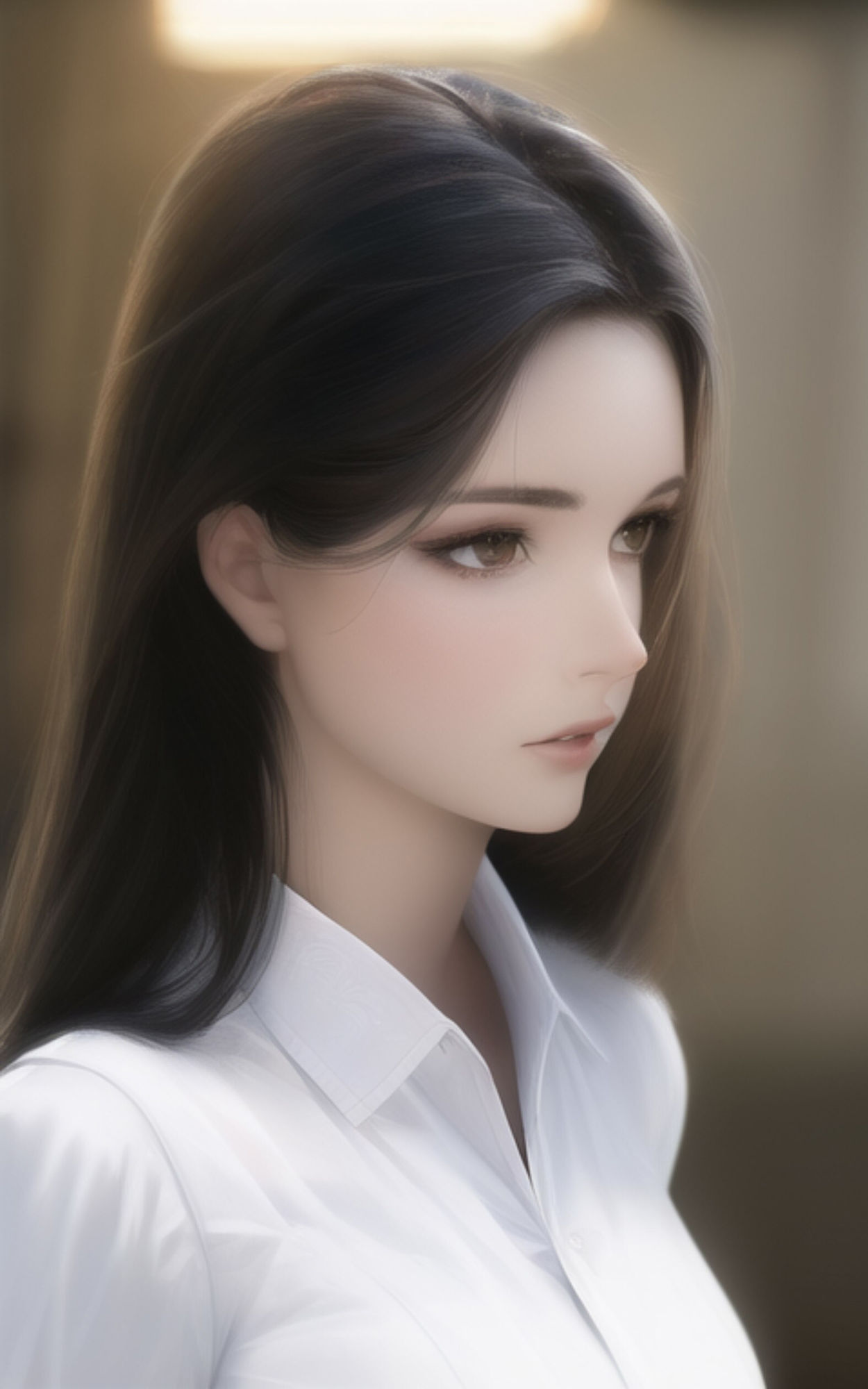 AI Fetich Album ＃2 白シャツ美女