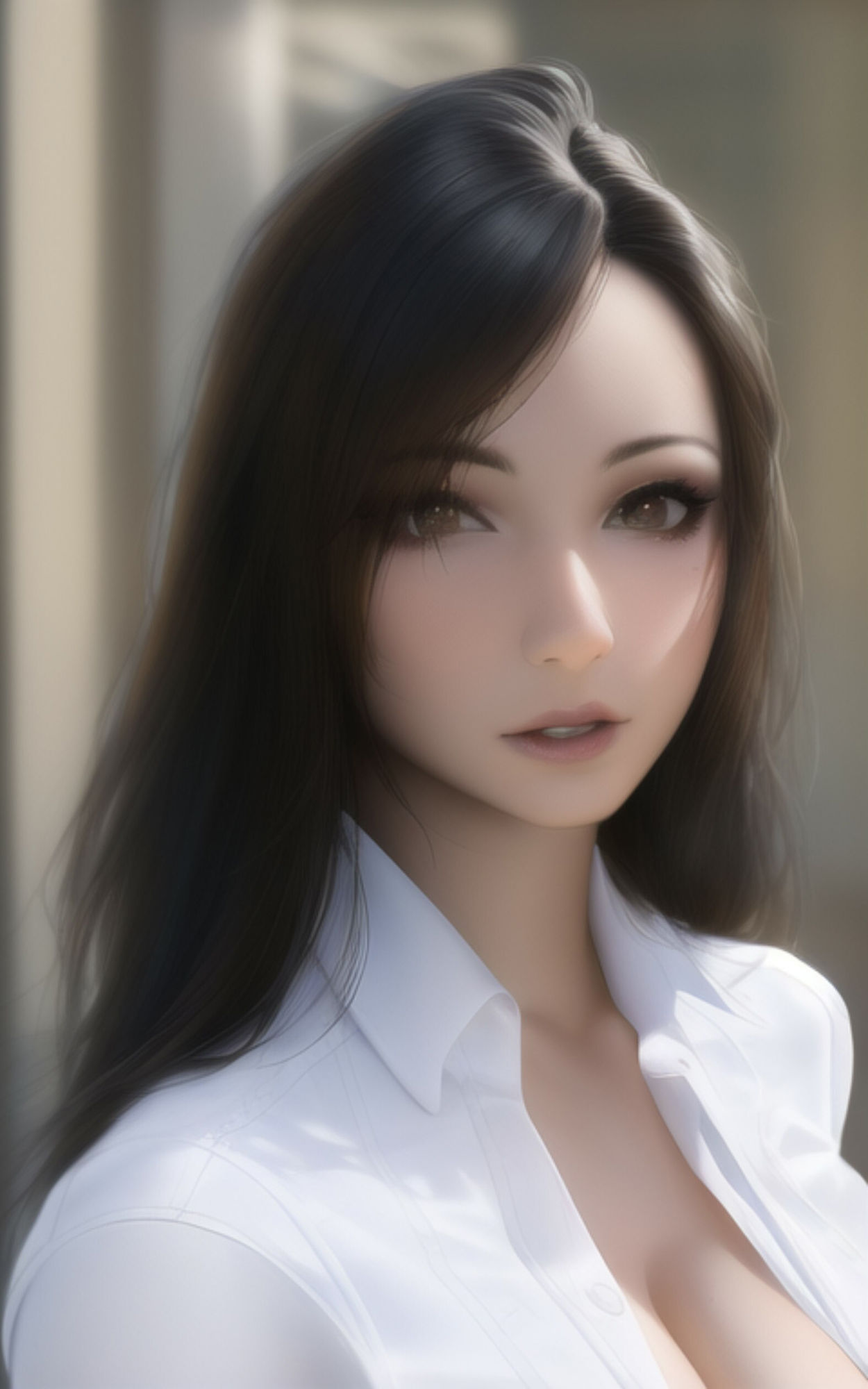 AI Fetich Album ＃2 白シャツ美女