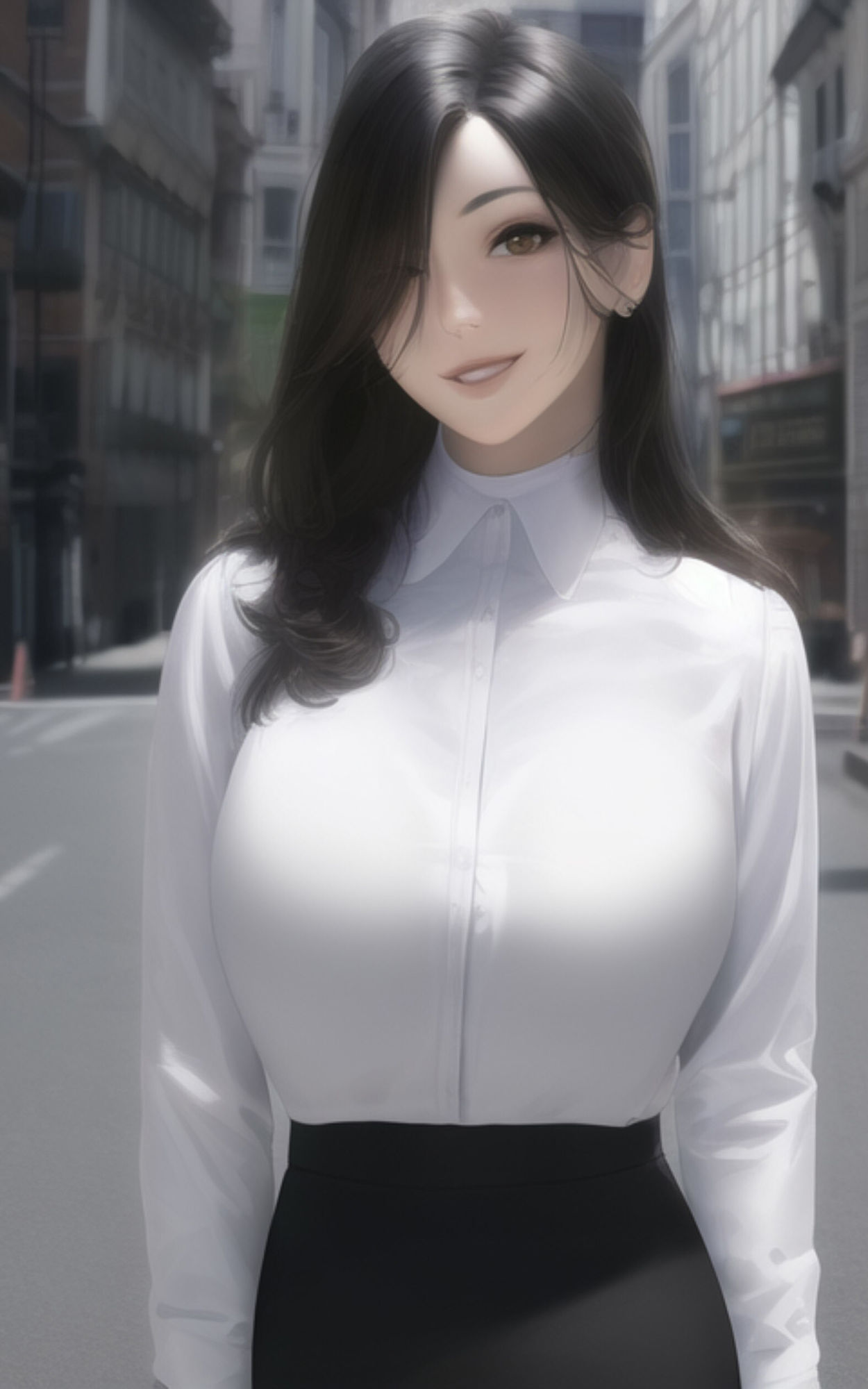 AI Fetich Album ＃2 白シャツ美女