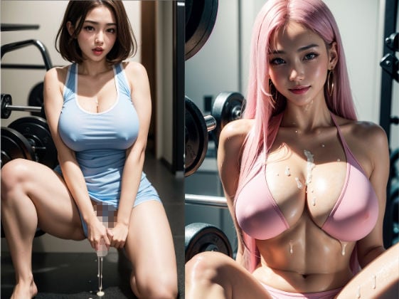 ジムの巨乳ギャルに中出しぶっかけ