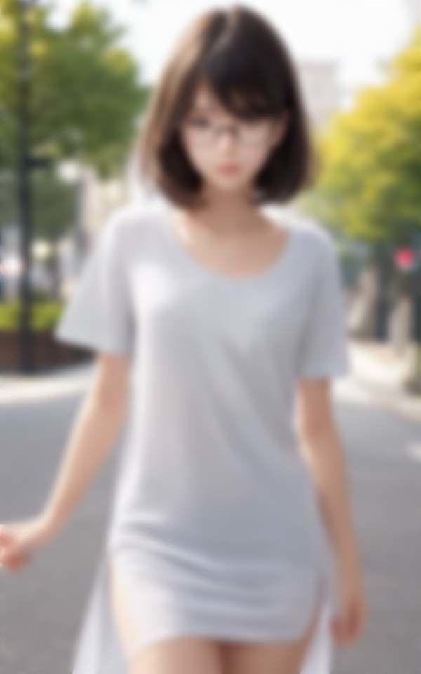 ドールが現実に!やりたい放題 貧乳ノーブラ街中で透ける乳首ポチッ