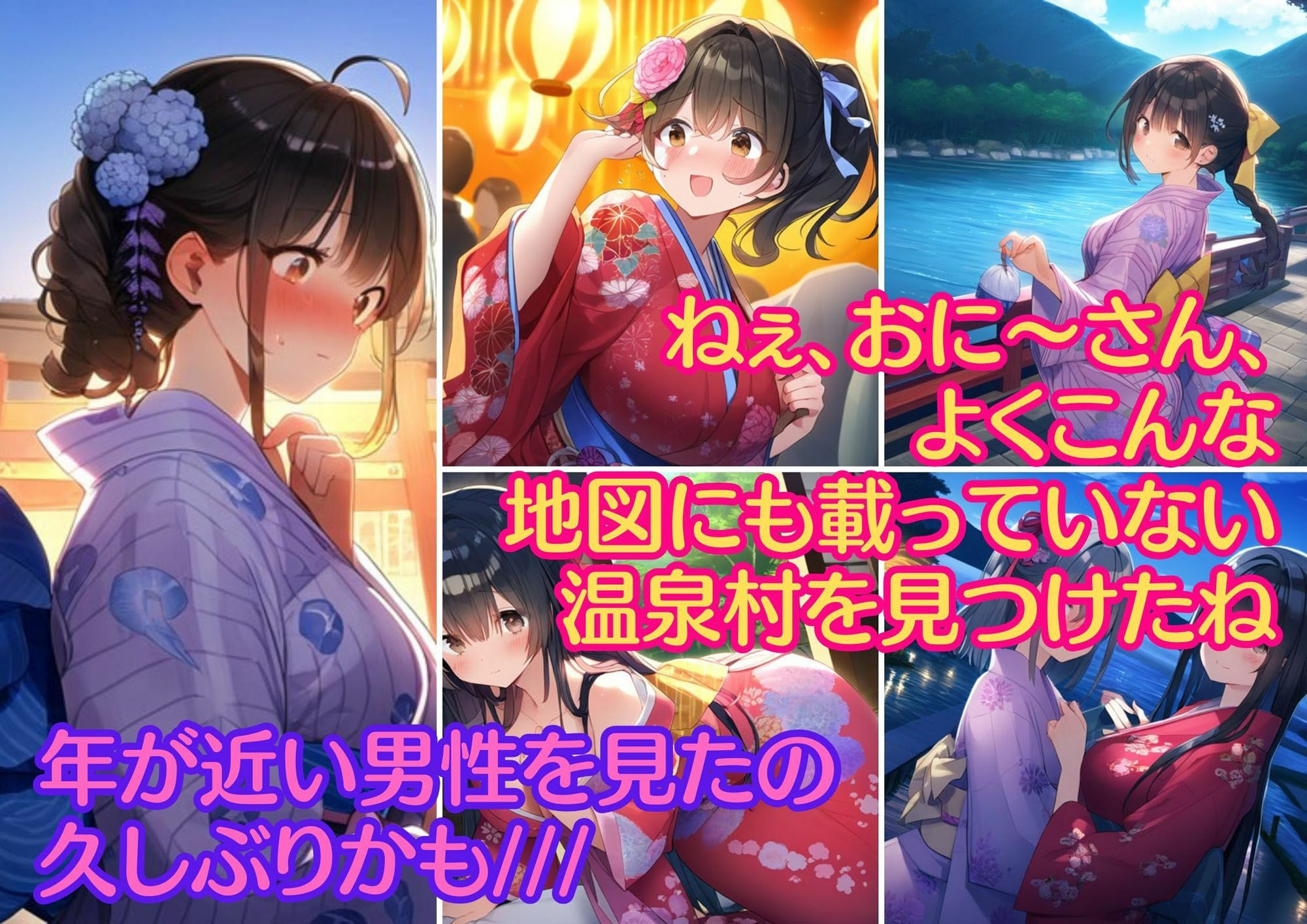 女だらけ温泉村の処女まんこに無責任孕ませ!(ボテ腹・妊婦・出産)