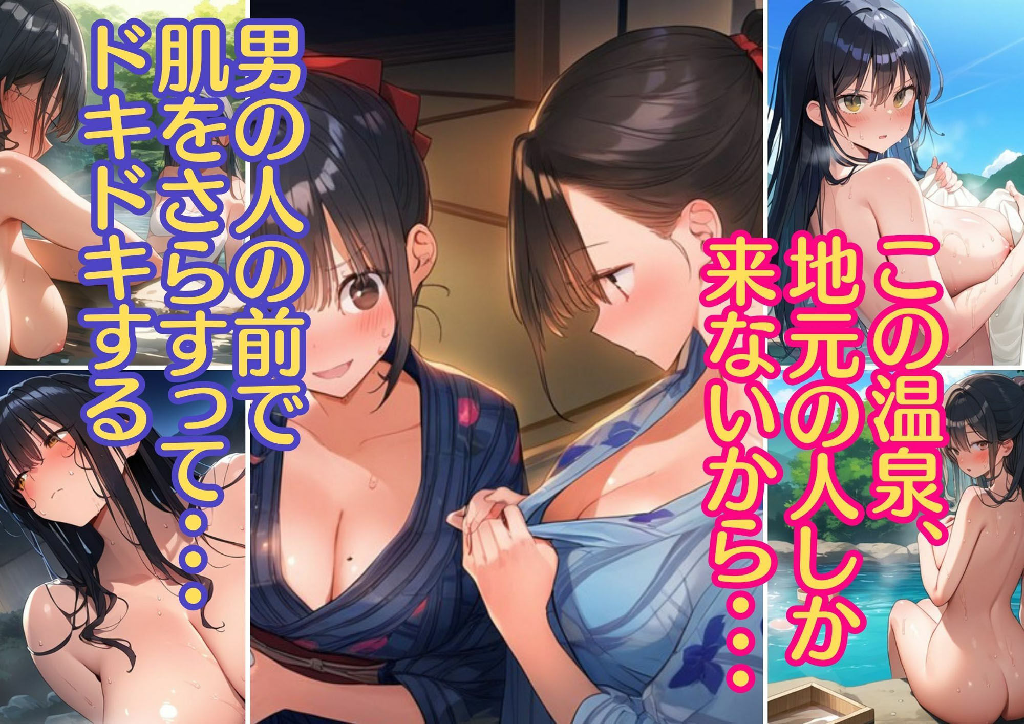 女だらけ温泉村の処女まんこに無責任孕ませ!(ボテ腹・妊婦・出産)