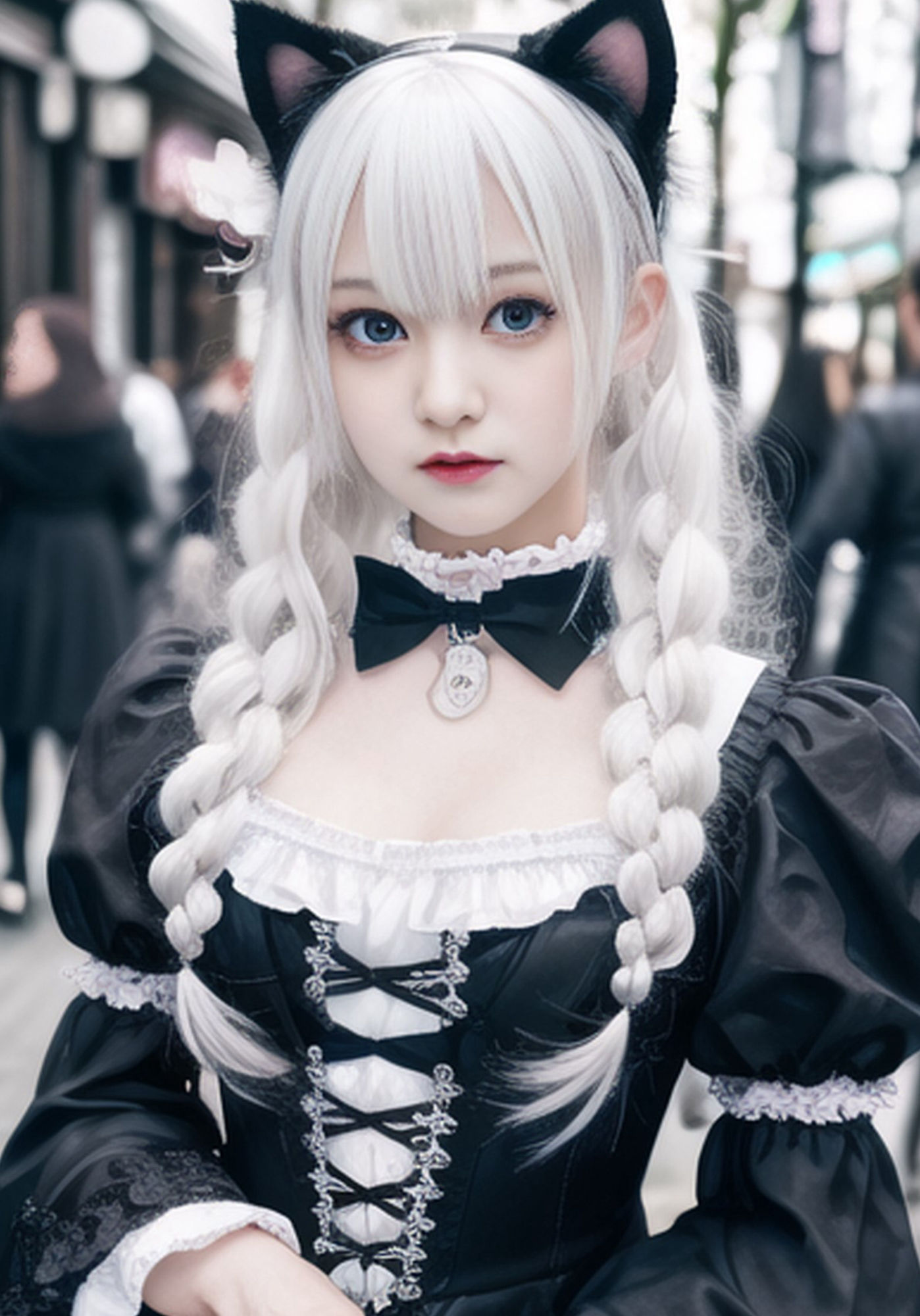 AI 日本モード 画像シリーズ 原宿 ゴスロリファッション 編