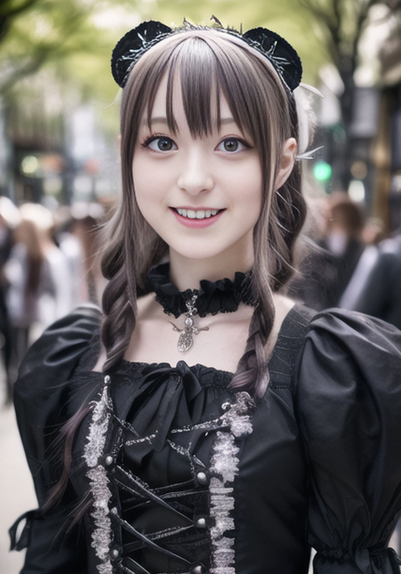 AI 日本モード 画像シリーズ 原宿 ゴスロリファッション 編