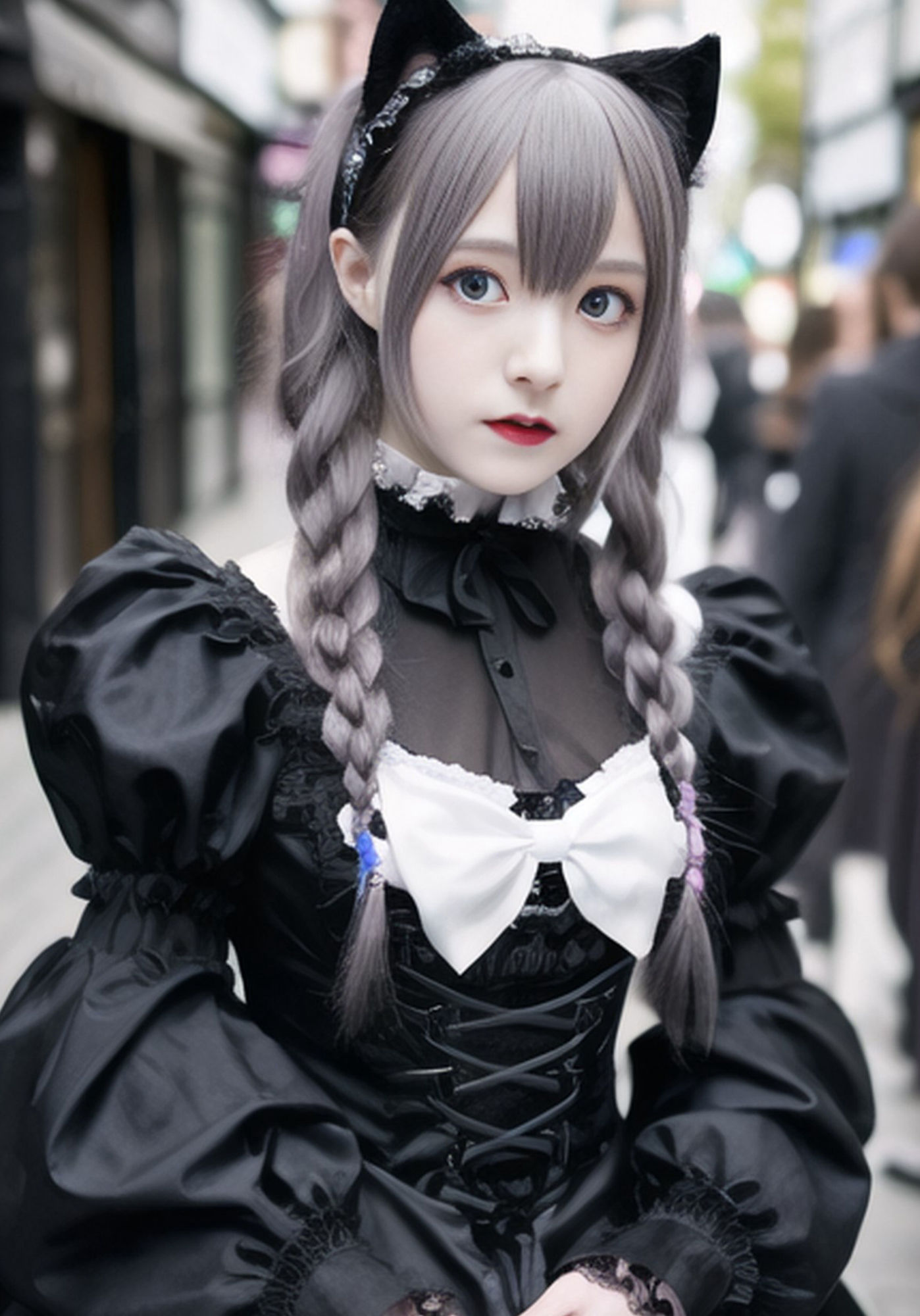 AI 日本モード 画像シリーズ 原宿 ゴスロリファッション 編