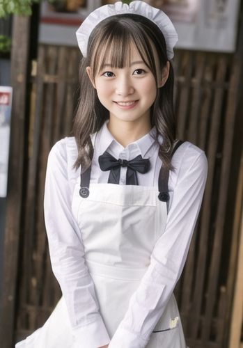 AI 日本モード 画像シリーズ 秋葉原 メイドファッション 編