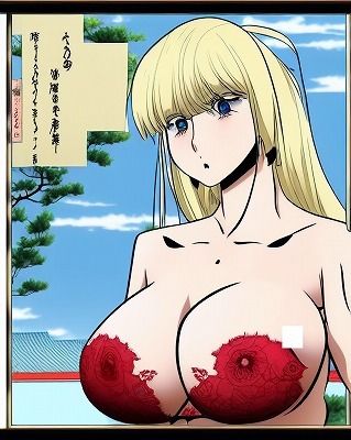 【女流作家向け】美女アニメ風浮世絵の素材画像（商用利用OK）004