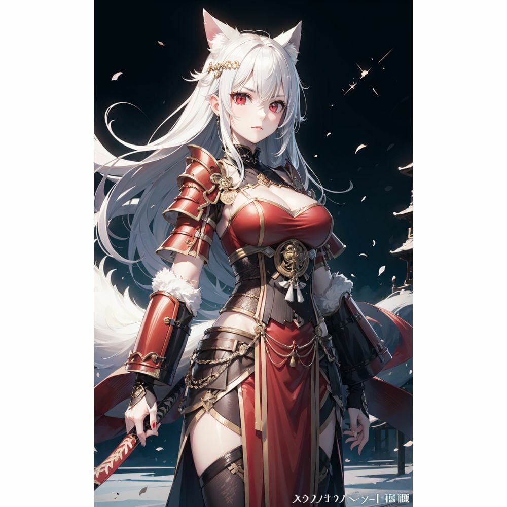 幻想の戦姫: 猫耳甲冑美女の誘惑