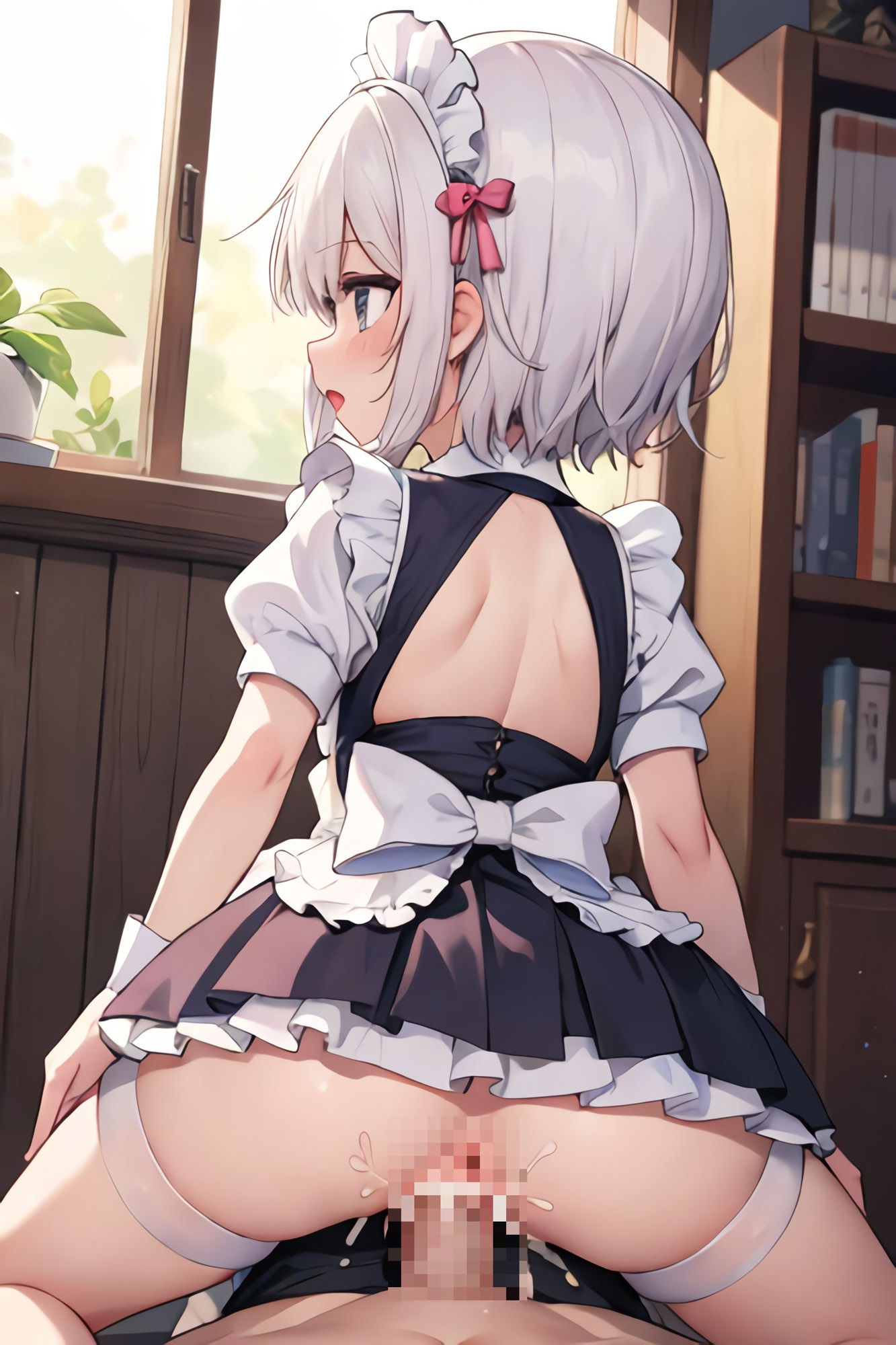 つるぺたメイドにガッツリ中出し