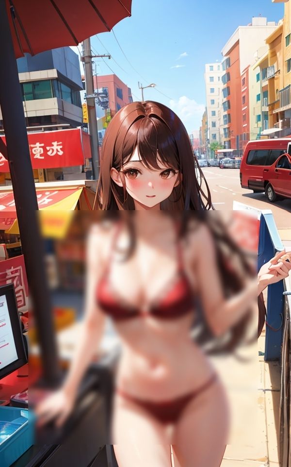 こんなところで見せるの？ 〜恥ずかしいからちょっとだけね〜