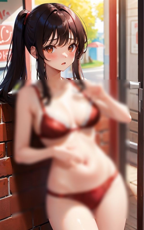 こんなところで見せるの？ 〜恥ずかしいからちょっとだけね〜