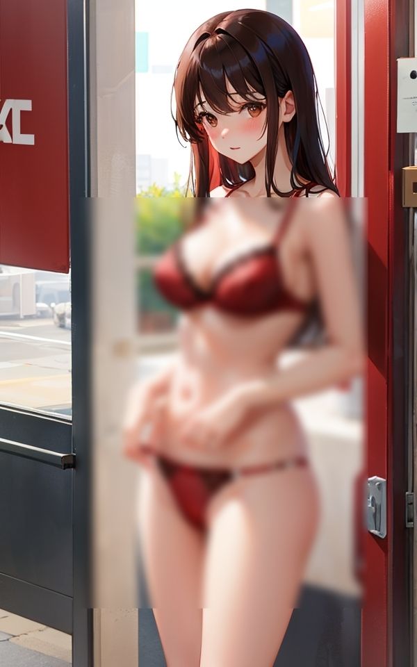 こんなところで見せるの？ 〜恥ずかしいからちょっとだけね〜