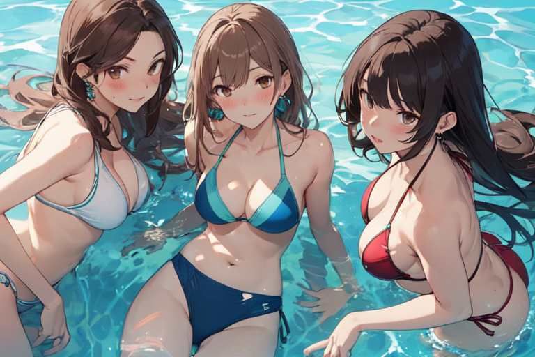 【微エロ】ドキドキ!ビキニで真夏のビーチバレー大会!