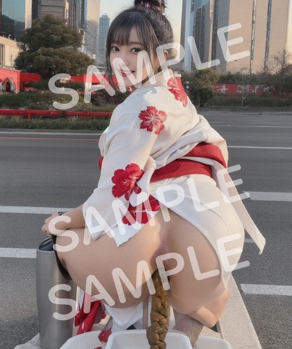 和服・振袖スカトロ！新成人女子のうんち