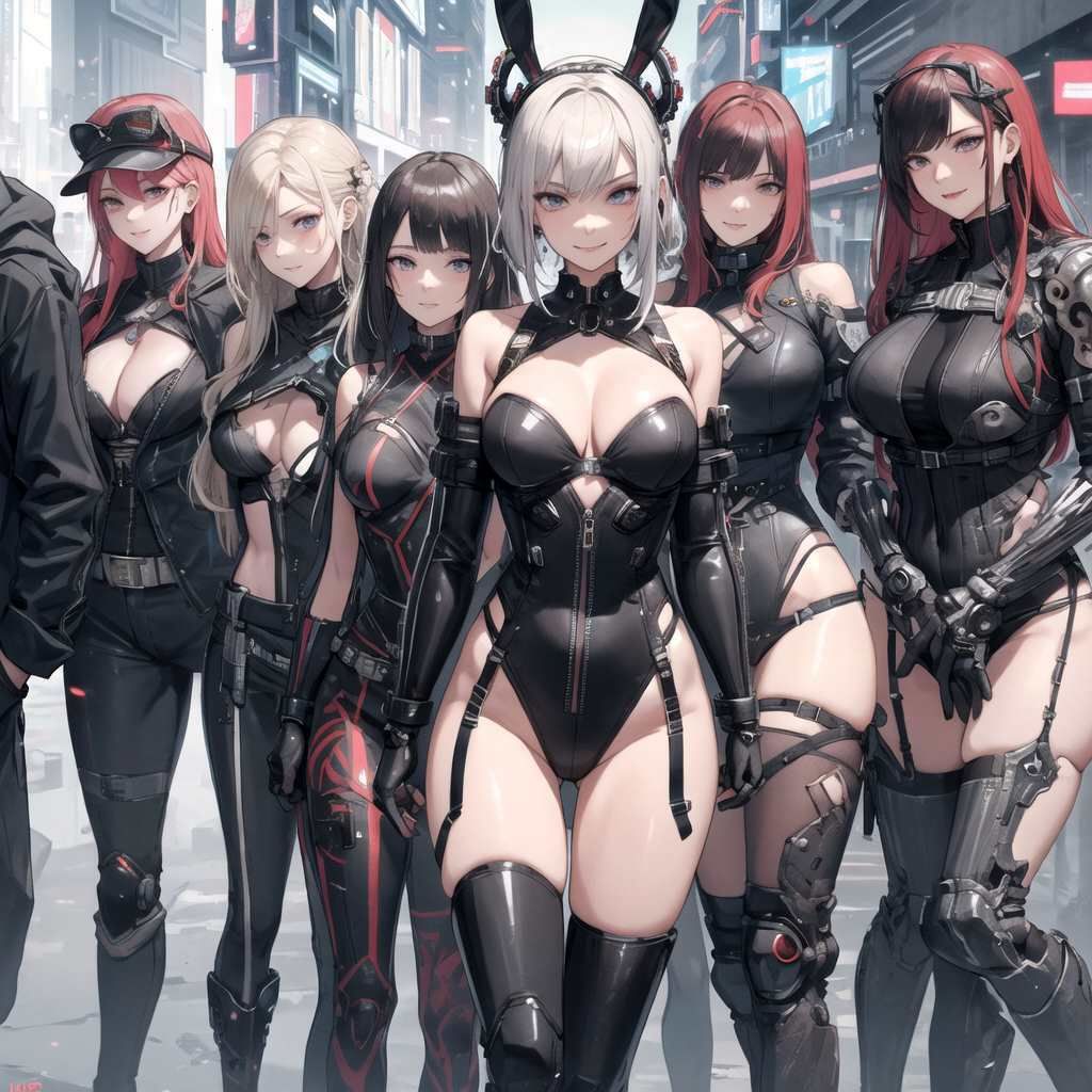 【微エロ】サイバー×ハイレグ×バニー×熟女達のイラスト集（136枚）