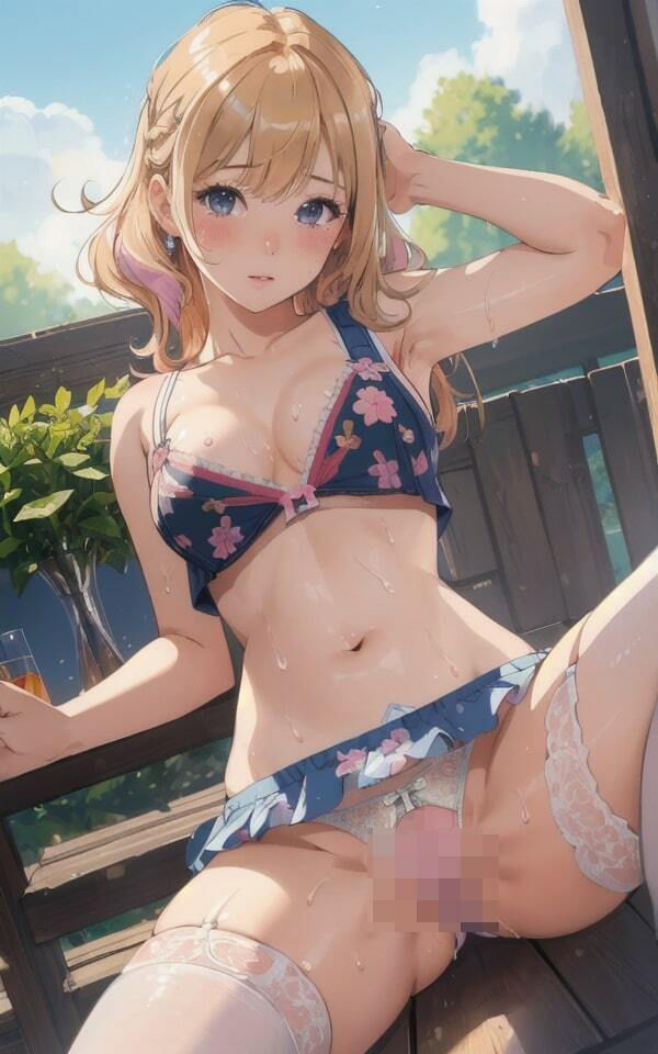 下着で妄想・誘惑 金髪美女集めました 70人収録