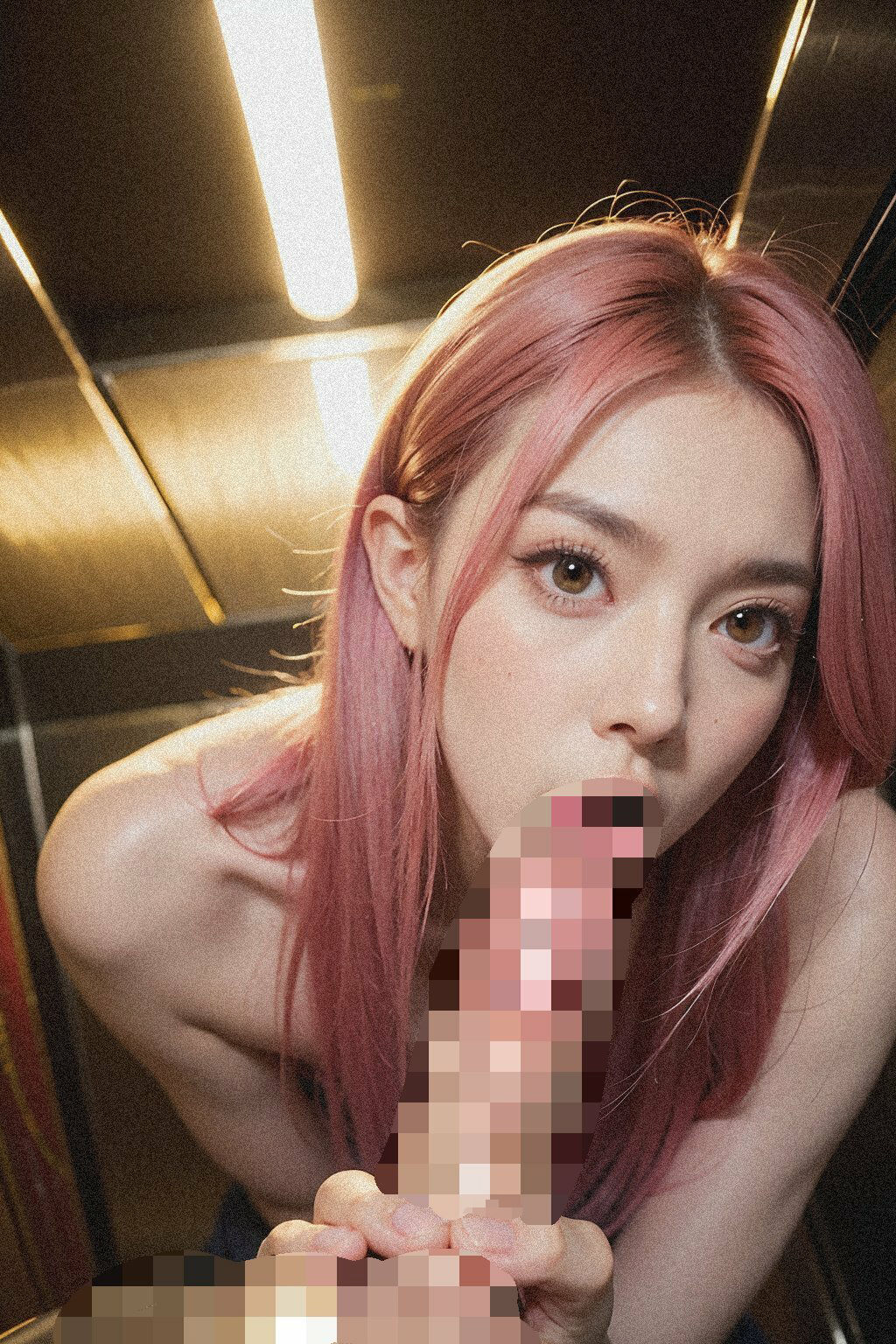 緊急停止中のエレベーター