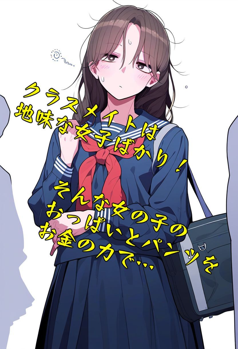 クラスの地味な女子に（お金の力で）おっぱいとパンツを見せてもらった！