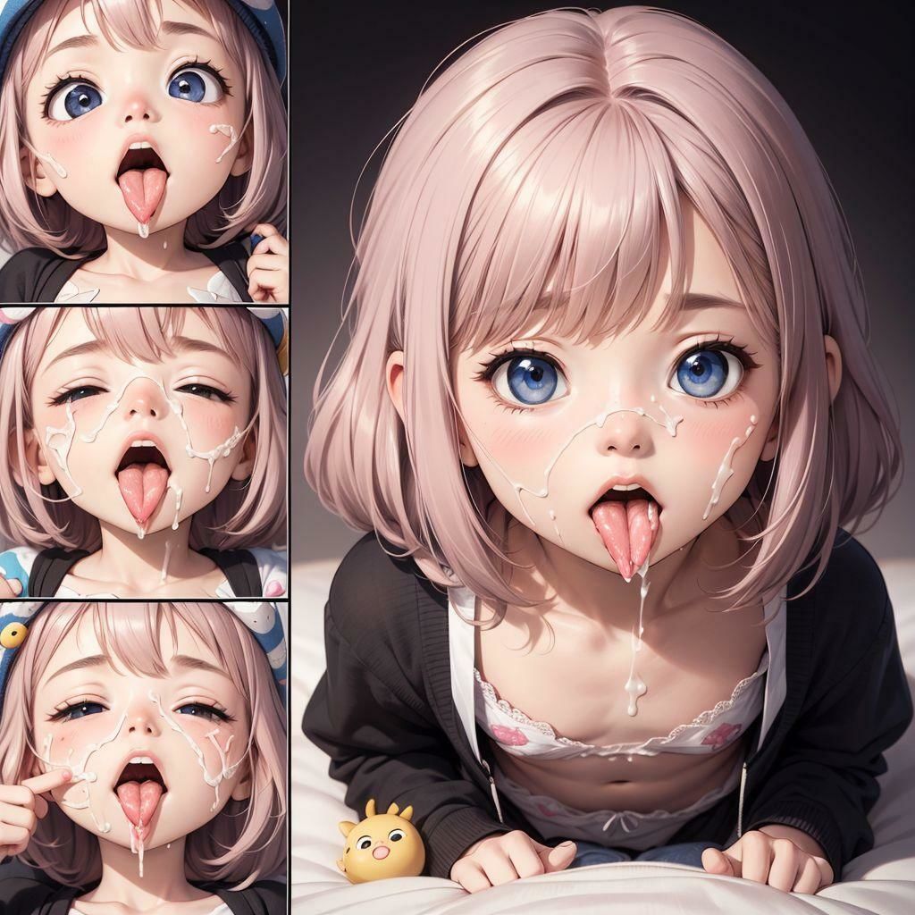 白色白濁ホワイト少女