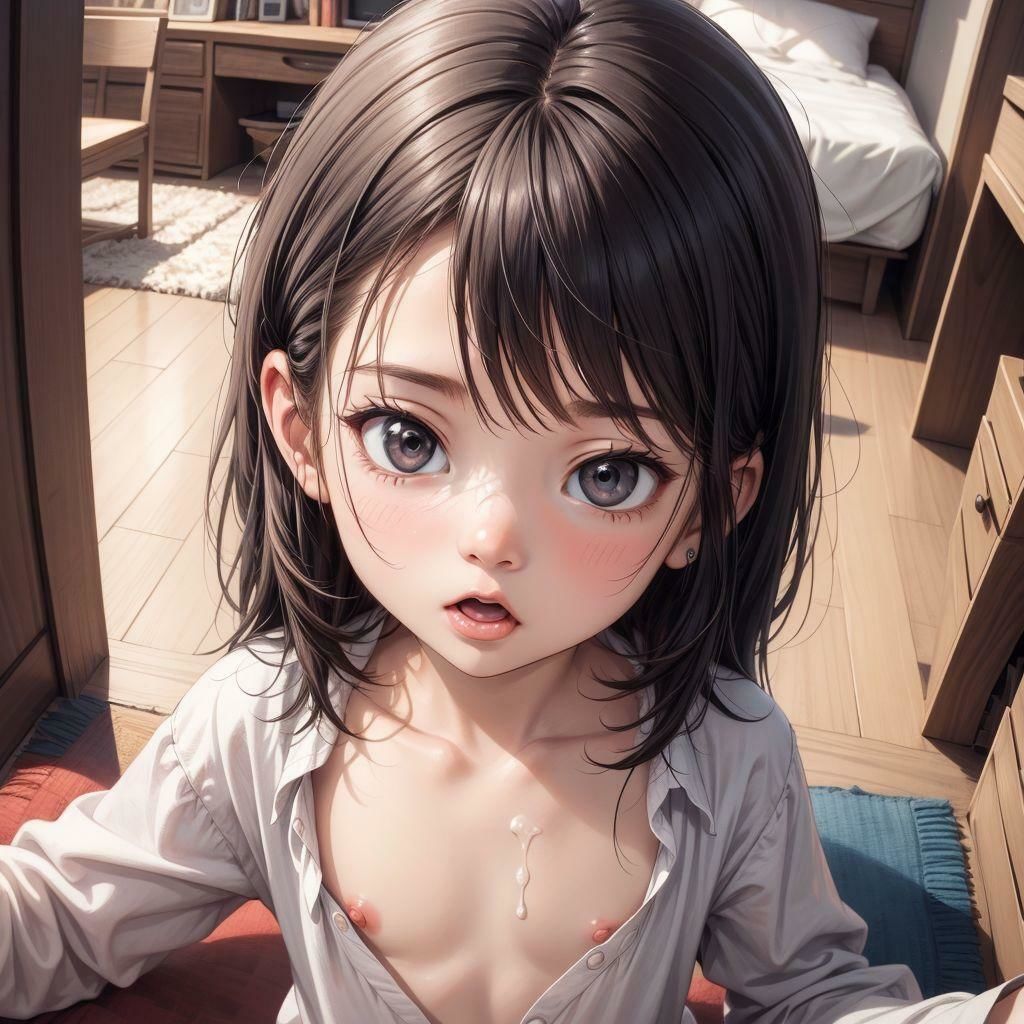 白色白濁ホワイト少女