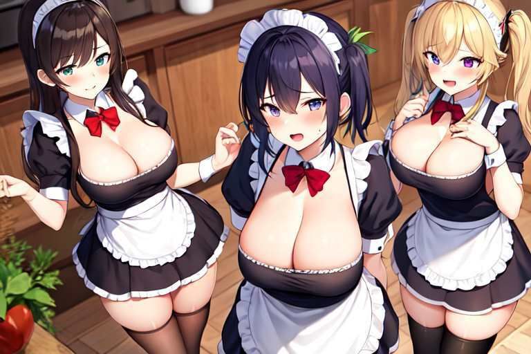 【微エロ】爆乳＆巨尻ミニスカメイドコレクション（総枚数117枚）