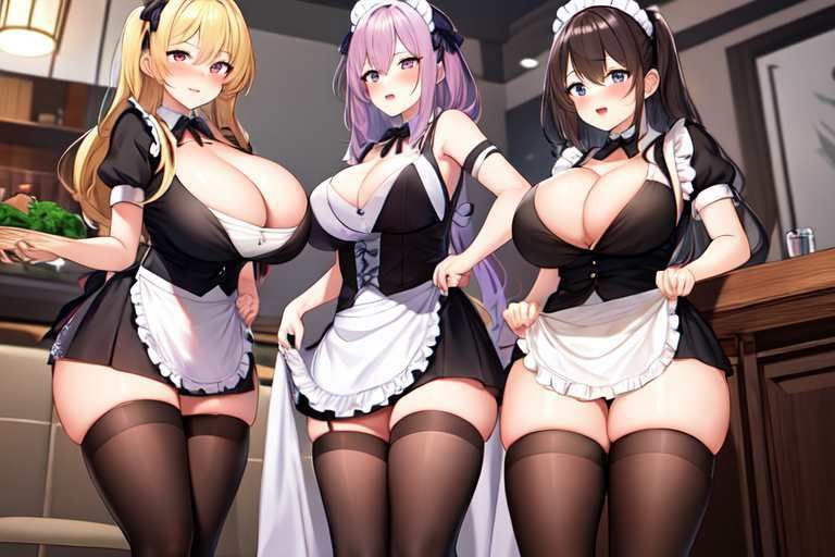【微エロ】爆乳＆巨尻ミニスカメイドコレクション（総枚数117枚）
